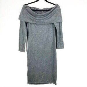 Fashion‎ Nova Gray Off Shoulder Dress